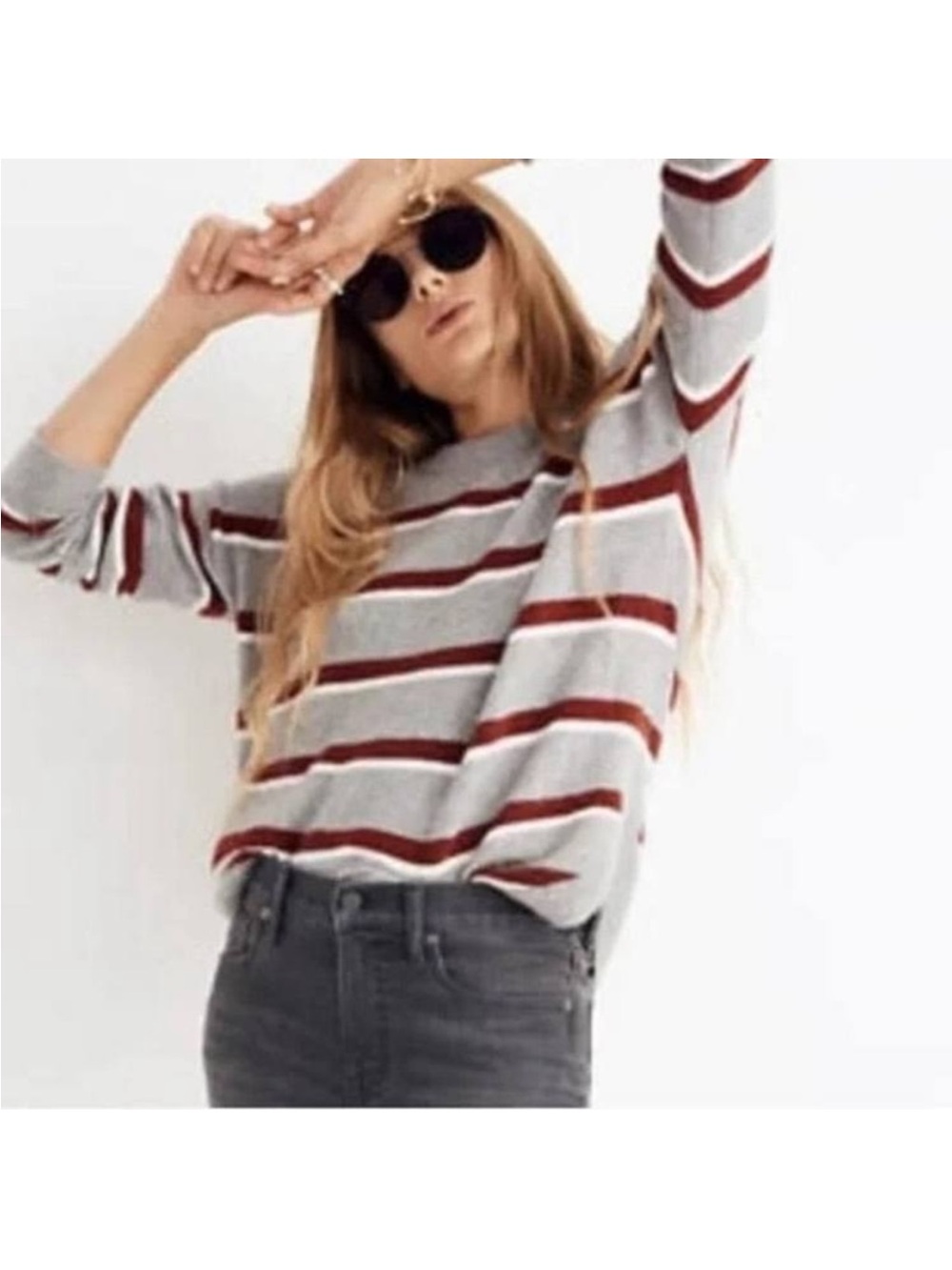 Madewell Westlake Striped Pullover Sweater